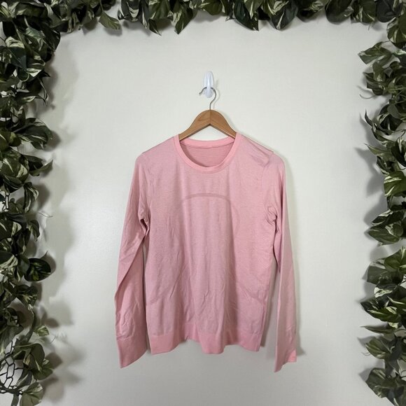 Lululemon Athletic Swiftly Tech Long Sleeve Relaxed Shirt 2.0 Pink Women’s Sz 4 - Picture 1 of 11